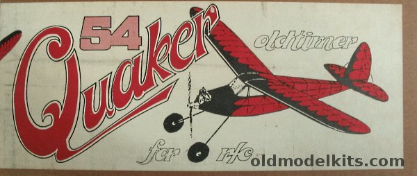 M&P Quaker 54 - 54 inch Wingspan Wooden RC Model Airplane plastic model kit